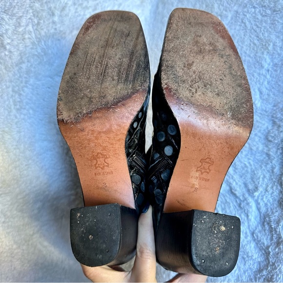 90’s vintage Charles David croc effect leather boots - Picture 6 of 6